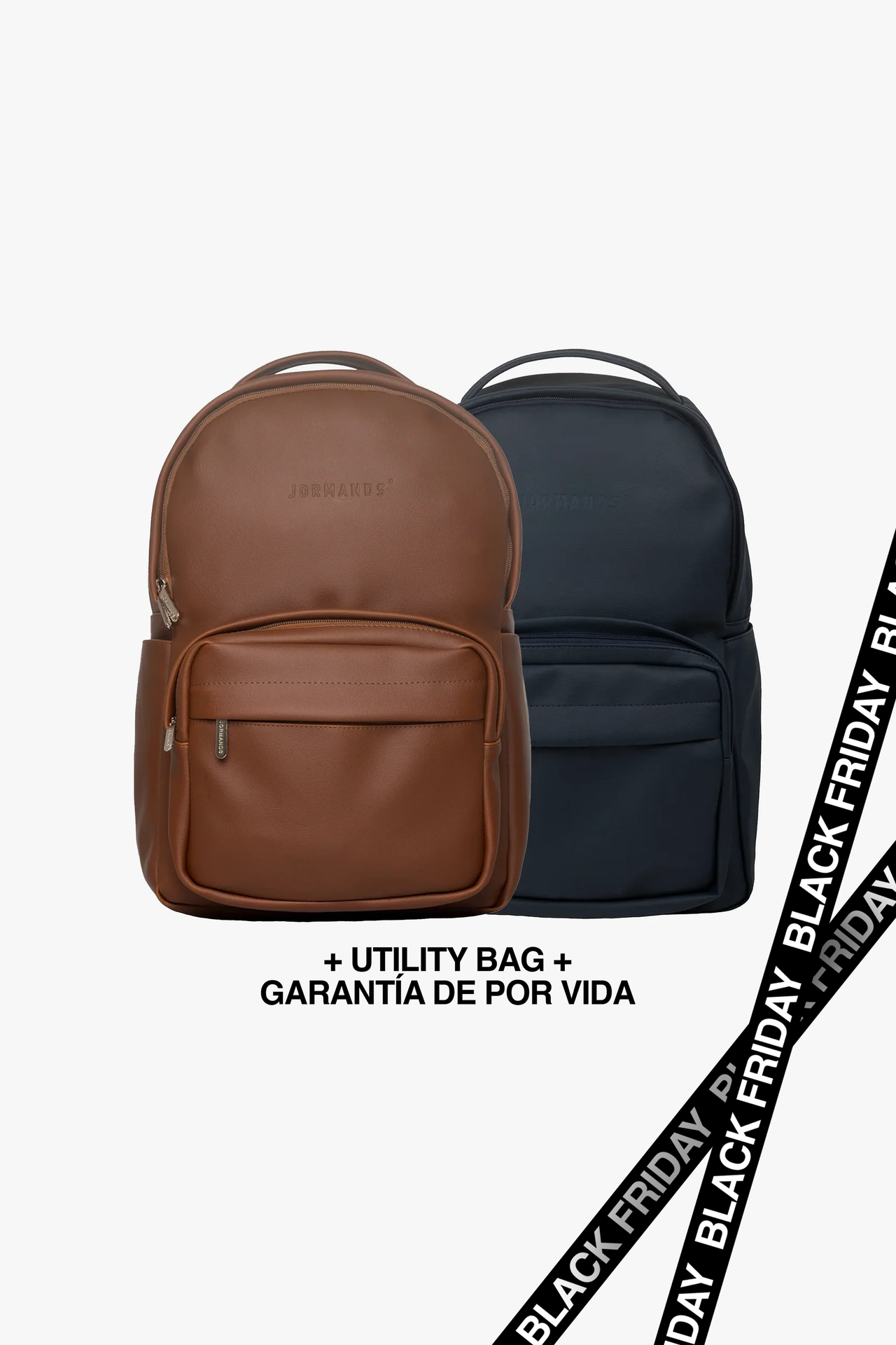 2X1 Backpack (Café & Dark blue) + Utility Bag + Garantía de por vida