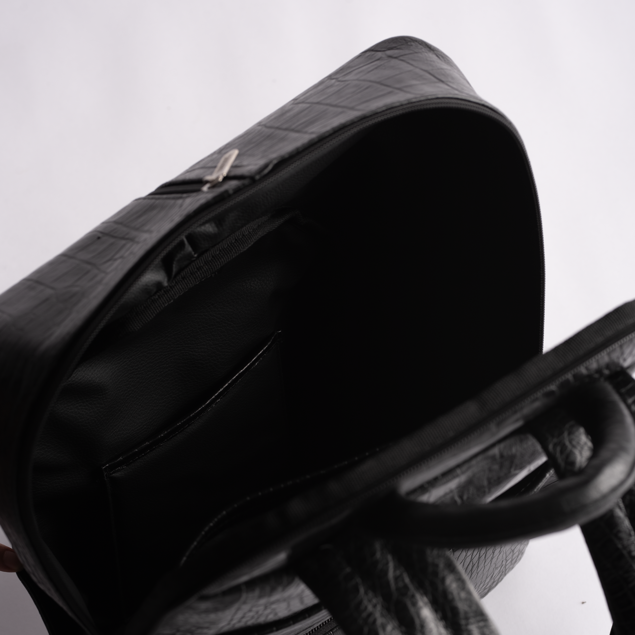 Black Croco Backpack