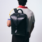 Black Croco Backpack