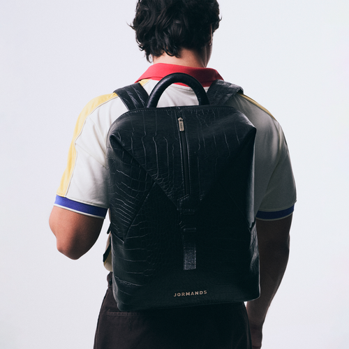 Black Croco Backpack
