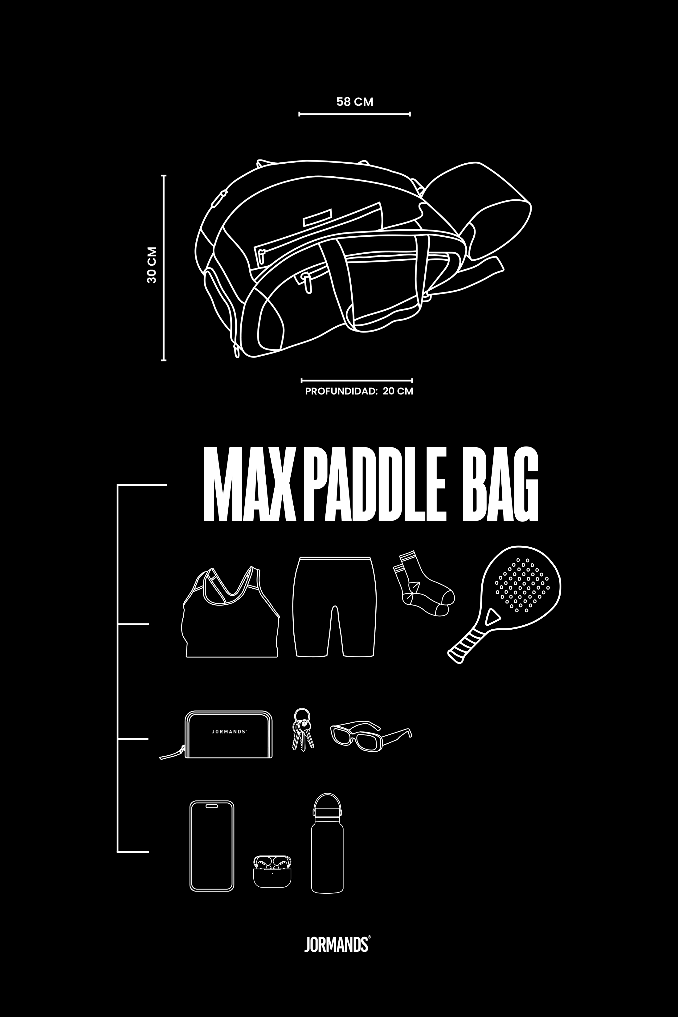 Black Max Pádel Bag