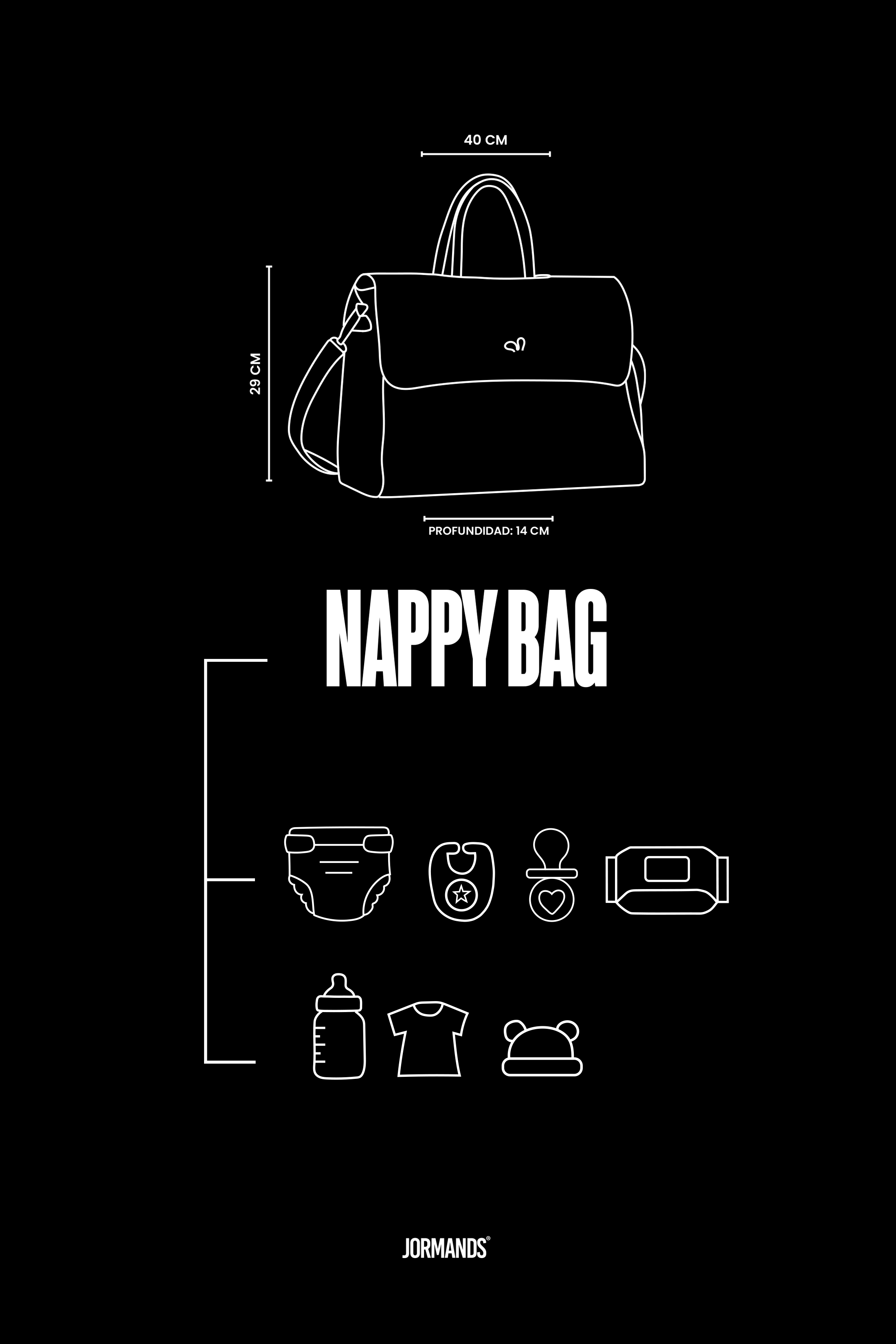 Bone Nappy Bag