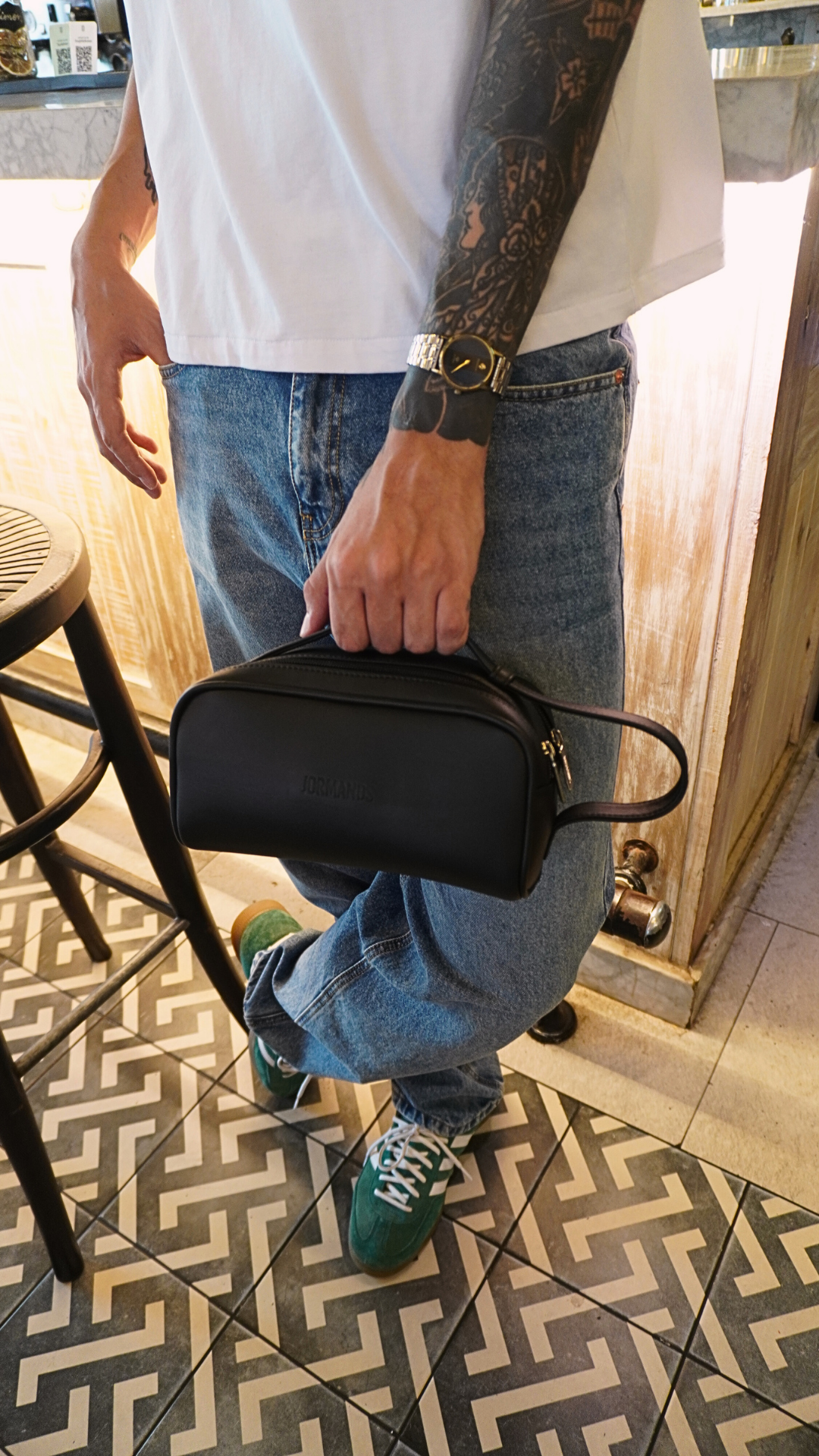 Black Dopp Kit Neceser