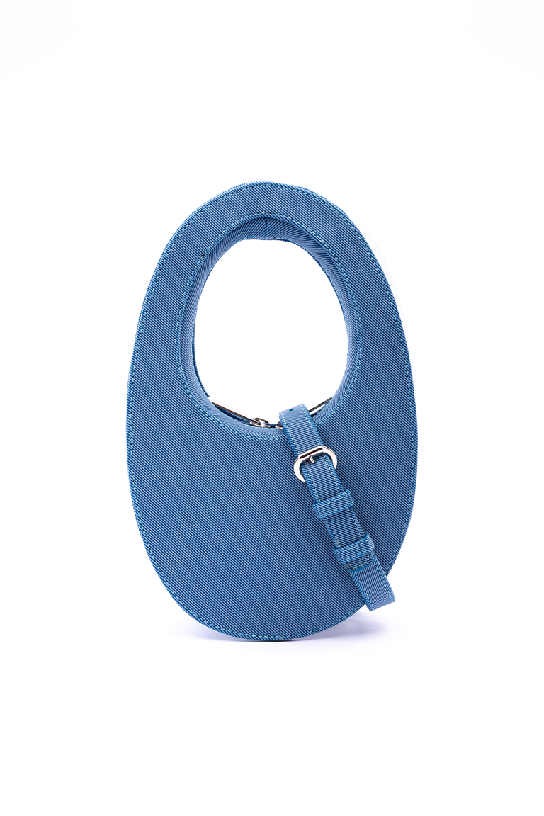 Denim Moon Bag