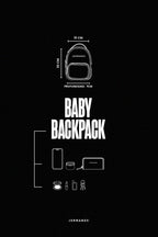 Black baby backpack