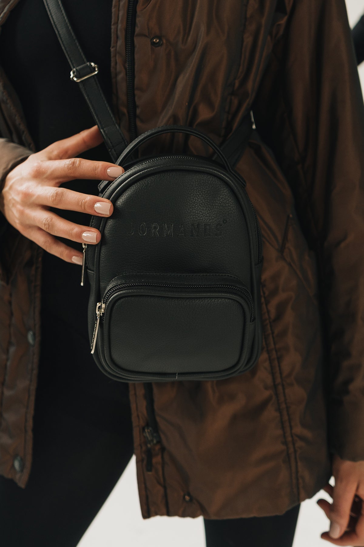 Black baby backpack